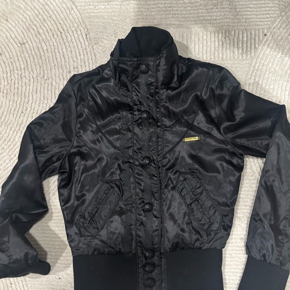 Apple Bottoms Jackets & Blazers - Apple Bottoms Black Bomber Jacket
